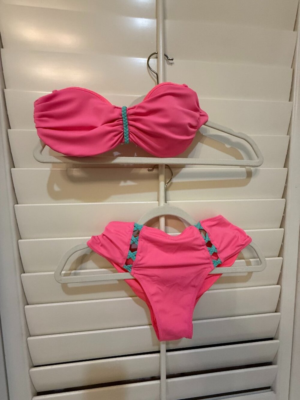 Victoria Secret Pink and Neon Teal Bikini